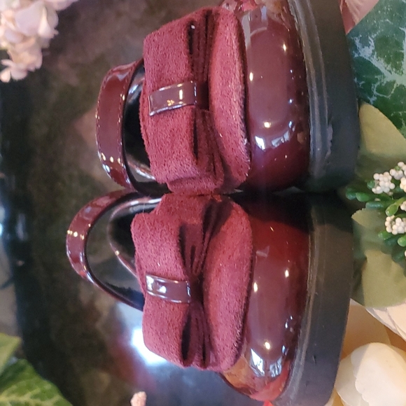 Other - Mia Belle girls Bow Patent Vegan Leather Loafers